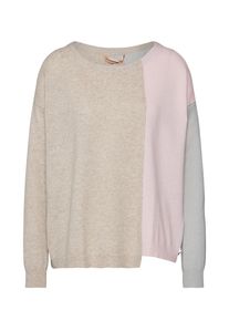 81 Hours 81HOURS, Damen Pullover 'HOPE', Beige / Rosa