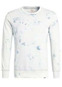 Khujo, Herren Sweatshirt ' Gerald ', Hellblau / Naturwei&szlig;