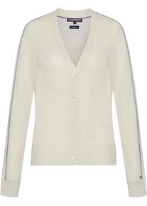 Tommy Hilfiger, Damen Strickjacke, Wei&szlig;