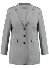 SAMOON, Damen Klassischer Longblazer, Grau
