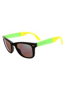 De Puta Madre, Damen Sonnenbrille 'DZ2039S-2238-BK-GN-YE', Gelb / Kiwi / Schwarz