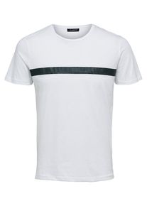 Selected Homme, Herren T-Shirt, Schwarz / Weiß