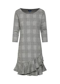 Tom Tailor, Damen Kleid, Grau / Schwarz / Weiß
