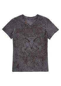 Kr&uuml;ger Buam Kr&uuml;ger Buam, Herren Trachtenshirt, Dunkelgrau