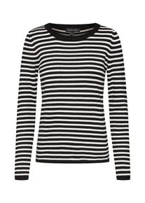 New Look, Damen Pullover, Schwarz / Weiß