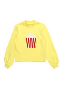 Calvin Klein Jeans, Mädchen Sweatshirt 'POPCORN TOWEL PRINT', Gelb / Rot / Weiß