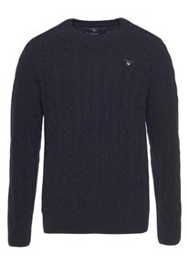 Gant, Herren Rundhalspullover, Marine