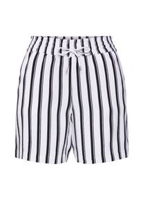 Only, Damen Shorts 'onlPIPER', Schwarz / Weiß