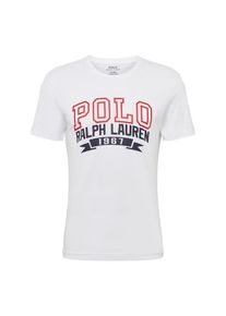 Polo Ralph Lauren, Herren Shirt 'SSCNCMSLM M1-SHORT SLEEVE-T-SHIRT', Rot / Wei&szlig;