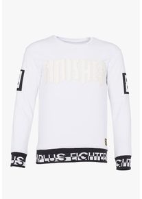 PLUS EIGHTEEN, Herren Sweatshirt, Wei&szlig;