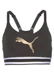 Puma, Damen Sport-BH, Gold / Schwarz / Weiß