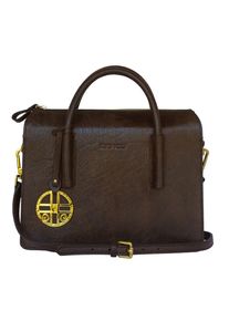 Silvio Tossi, Damen Lederhandtasche, Kastanienbraun
