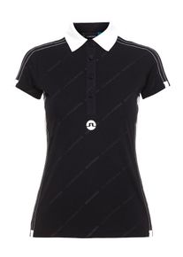 J. Lindeberg J.Lindeberg, Damen T-Shirt 'Sabina TX', Schwarz / Wei&szlig;