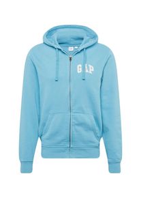 GAP, Herren Sweatjacke 'ORIG ARCH FZ HD', Hellblau / Wei&szlig;