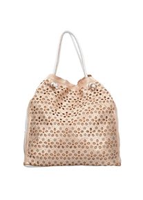 Caterina Lucchi, Damen Shopper 'Sangallo' 34 cm, Bronze / Goldgelb / Weiß