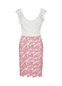 Lipsy, Damen Kleid, Pink / Weiß