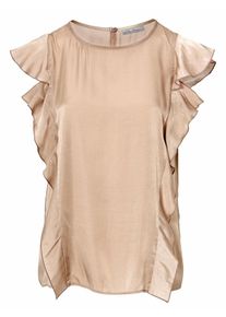 Heine, Damen Bluse mit Volants, Sand