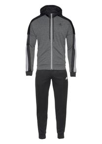 adidas Performance, Herren Trainingsanzug 'Game Time', Dunkelgrau / Schwarz / Wei&szlig;
