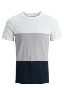 Jack & Jones JACK & JONES, Herren T-Shirt, Grau / Schwarz / Weiß