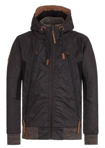 Naketano, Herren Jacke 'Mittagsmarder', Braun / Schwarz