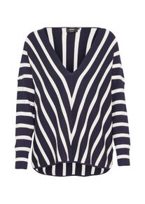 Only, Damen Pullover 'AYA', Nachtblau / Wei&szlig;