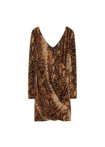 Mango, Damen Kleid 'Veroes', Braun / Kastanienbraun