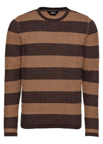 !Solid, Herren Pullover 'Knit - Randolph', Braun / Ocker