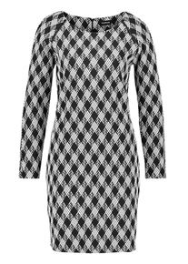 Taifun, Damen Kleid, Schwarz / Weiß