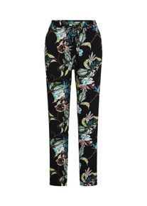 Only, Damen Hose 'onlNOVA PANT AOP WVN', Mischfarben / Schwarz