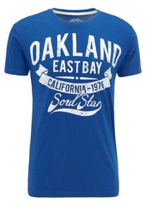 Soulstar, Herren T-Shirt, Blau / Weiß