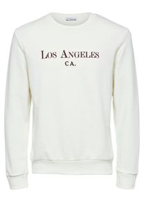 Selected Homme, Herren Sweatshirt, Bordeaux / Wollwei&szlig;