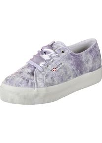 Superga, Damen Sneaker '2730 Velvet Shiny W', Flieder / Wei&szlig;