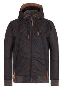 Naketano, Herren Jacke 'Mittagsmarder', Braun / Schwarz