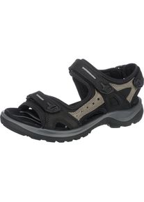 Ecco, Damen Sandalen, Rauchgrau / Schwarz