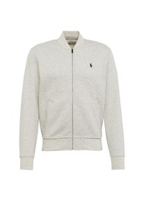 Polo Ralph Lauren, Herren Sweatjacke 'LSBOMBERM3-LONG SLEEVE-KNIT', Hellgrau
