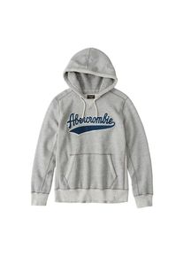 Abercrombie & Fitch Abercrombie & Fitch, Herren Sweatshirt 'HERITAGE LOGO POPOVER 3CC', Blau / Grau