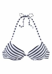 Venice Beach, Damen Push-up-Top 'Summer', Navy / Weiß