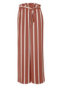 Pieces, Damen Hose, Rot / Weiß