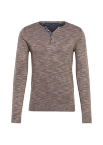 Tom Tailor, Herren Pullover, Hellbraun / Grau