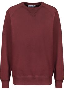 Carhartt Work In Progress Carhartt WIP, Herren Sweatshirt 'Chase', Weinrot