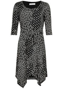 IN FRONT, Damen Kleid 'Venice', Schwarz / Weiß