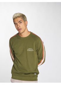 Just Rhyse, Herren Pullover Viacha mit Zierstreifen an den &Auml;rmeln, Gr&uuml;n