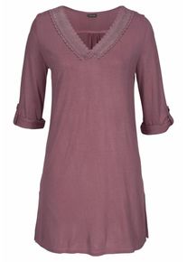 Lascana, Damen Longshirt, Altrosa