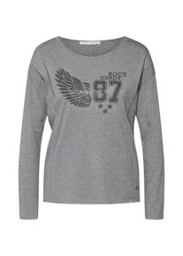 monari, Damen Pullover, Graumeliert
