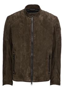 BOSS, Herren Lederjacke 'Jaydee 10209854 01', Oliv