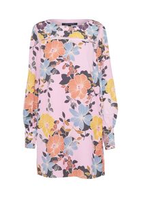 French Connection, Damen Kleid 'Shikoku Crepe Light', Lila / Mischfarben