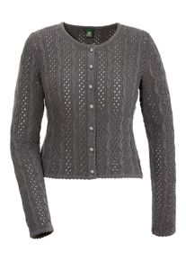 OS-Trachten, Damen Trachtenstrickjacke, Grau