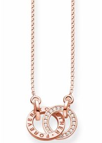 Thomas Sabo, Damen Kette mit Anhänger 'FOREVER TOGETHER Klein, KE1488-416-40-L45v', Rosegold
