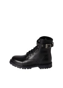 Pieces, Damen Stiefel, Schwarz / Silber