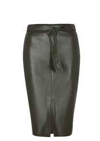 s.Oliver BLACK LABEL, Damen Bleistiftrock, Dunkelgrün